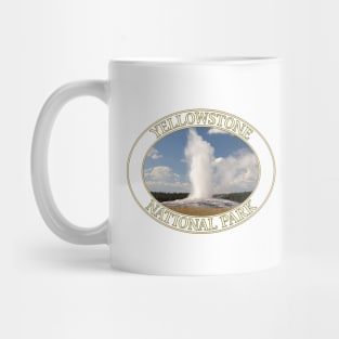 Old Faithful Geyser at Yellowstone National Park in Wyoming Mug